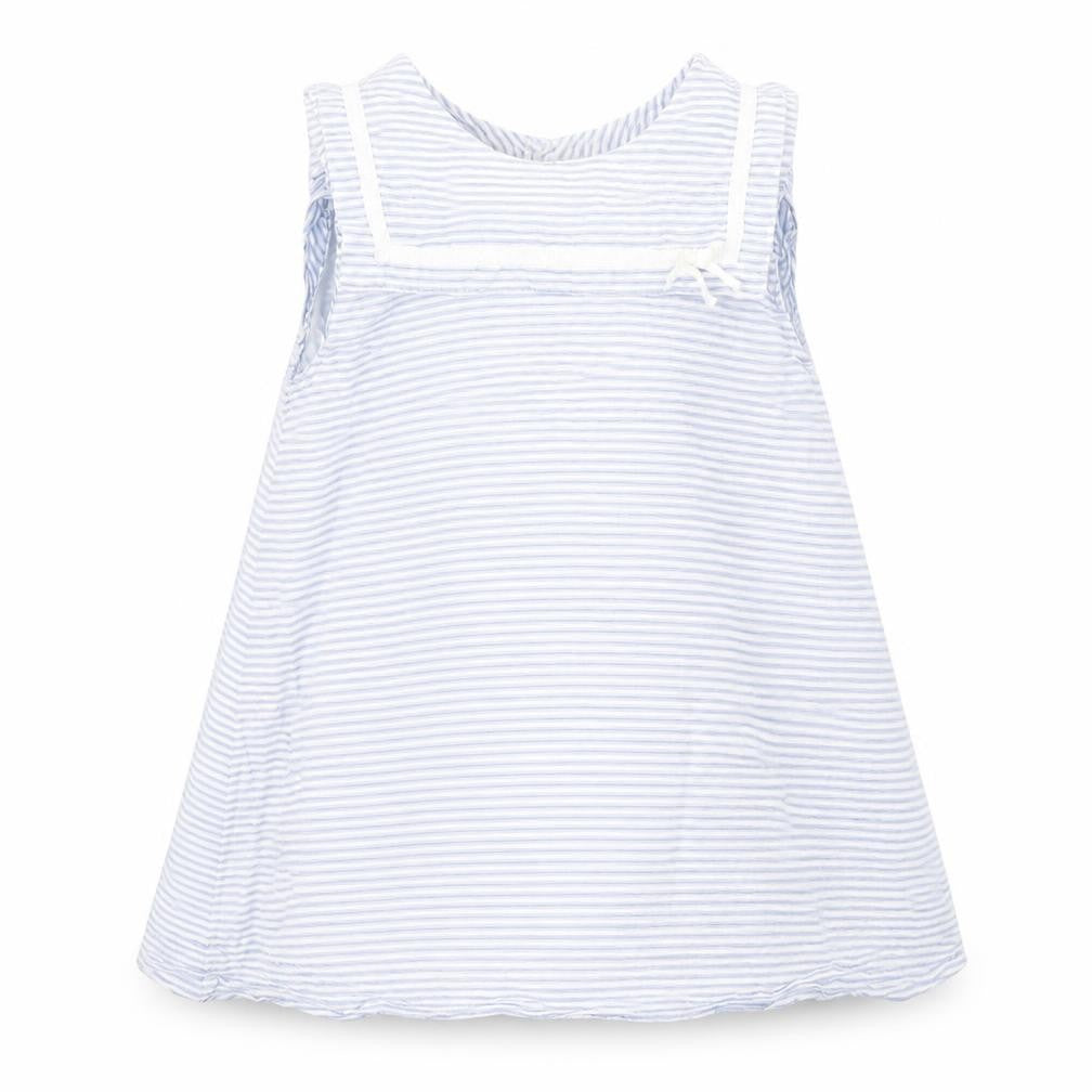 M&S Girls Multicoloured Striped  A-Line  Size 6-9 Months