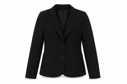 Front view of Bay women’s black jacket blazer, size UK 10