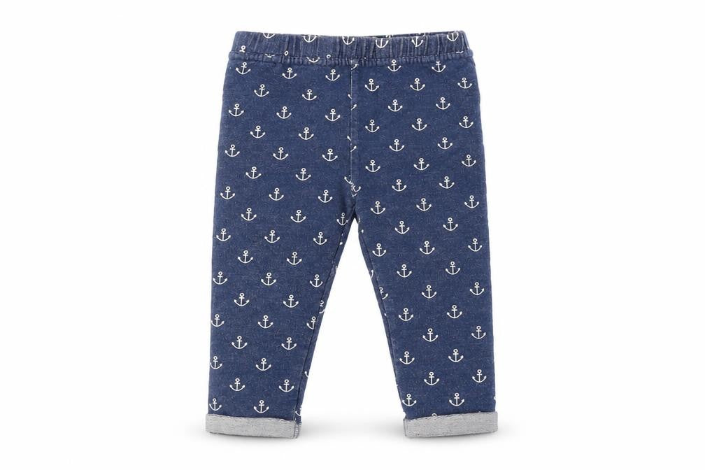 F&F Baby Blue Geometric  Jogger Trousers Size 12-18 Months