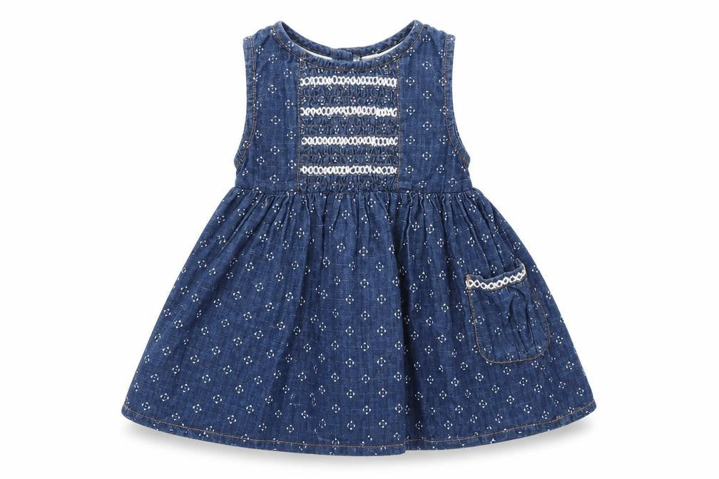 M&CO., Girls Blue Argyle/Diamond  A-Line  Size 3-6 Months