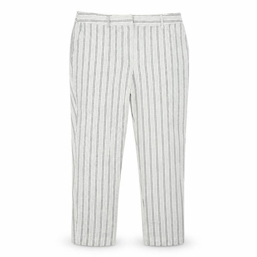 Carolina Belle Womens Grey Striped  Trousers  Size 18 L25 in
