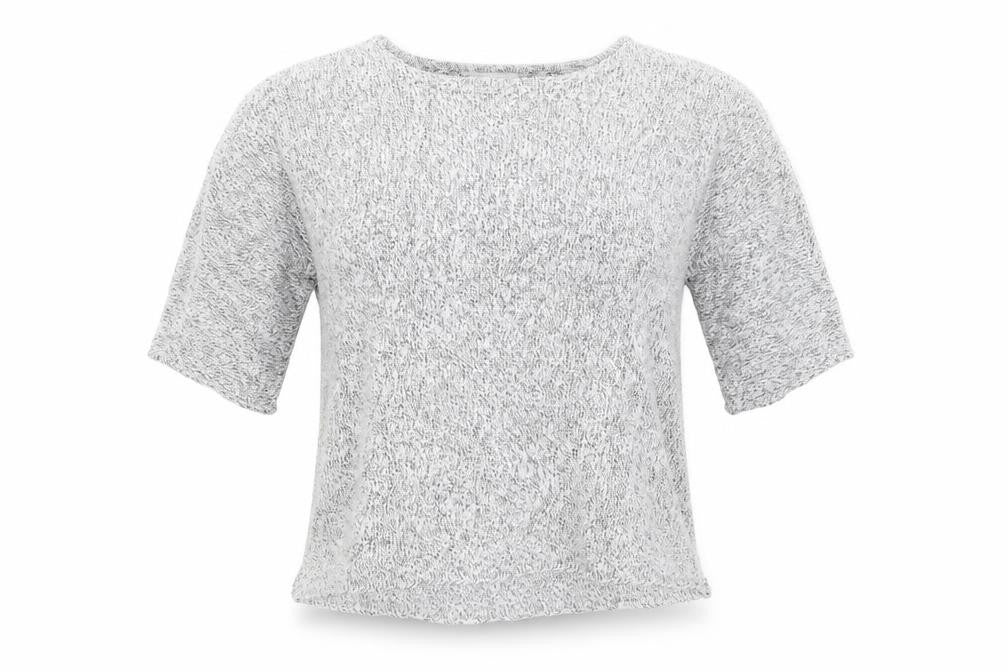 Front view of H&M women’s grey jumper, size M