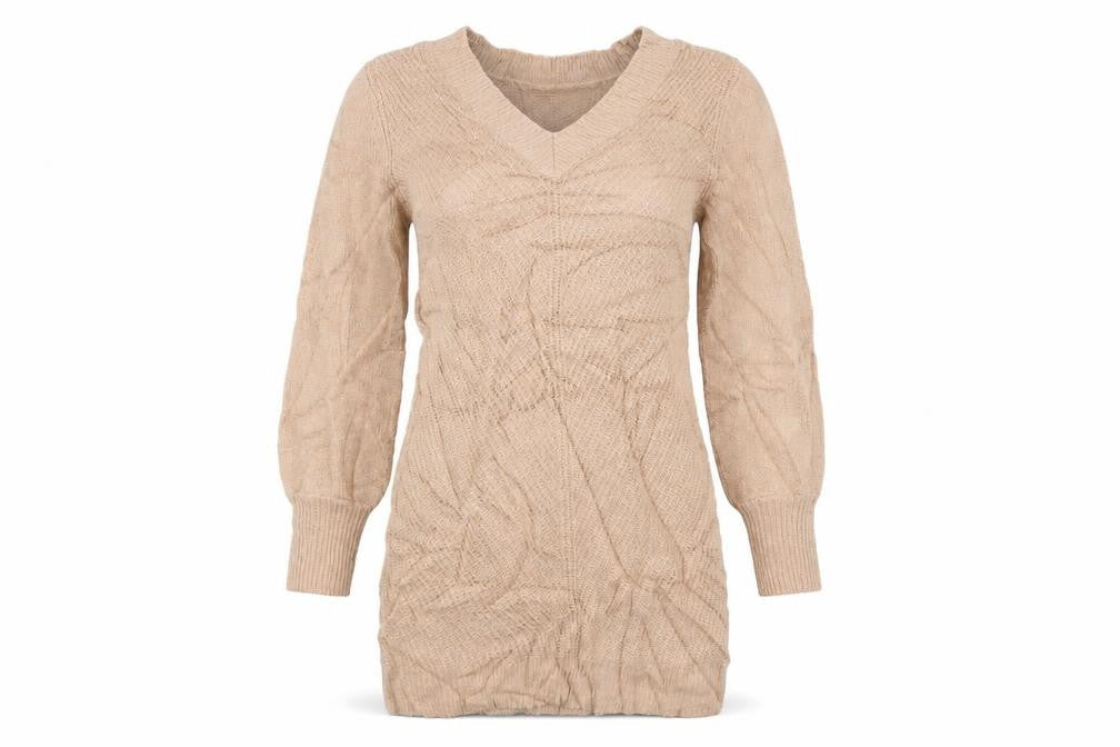 Front view of Body Flirt women’s pink striped jumper, size UK 12