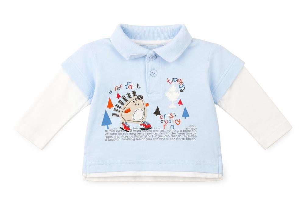 Tiny ted Baby Blue   Basic T-Shirt Size 0-3 Months