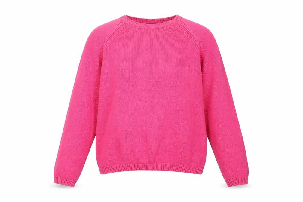 Front view of ISLE women’s pink jumper, size S