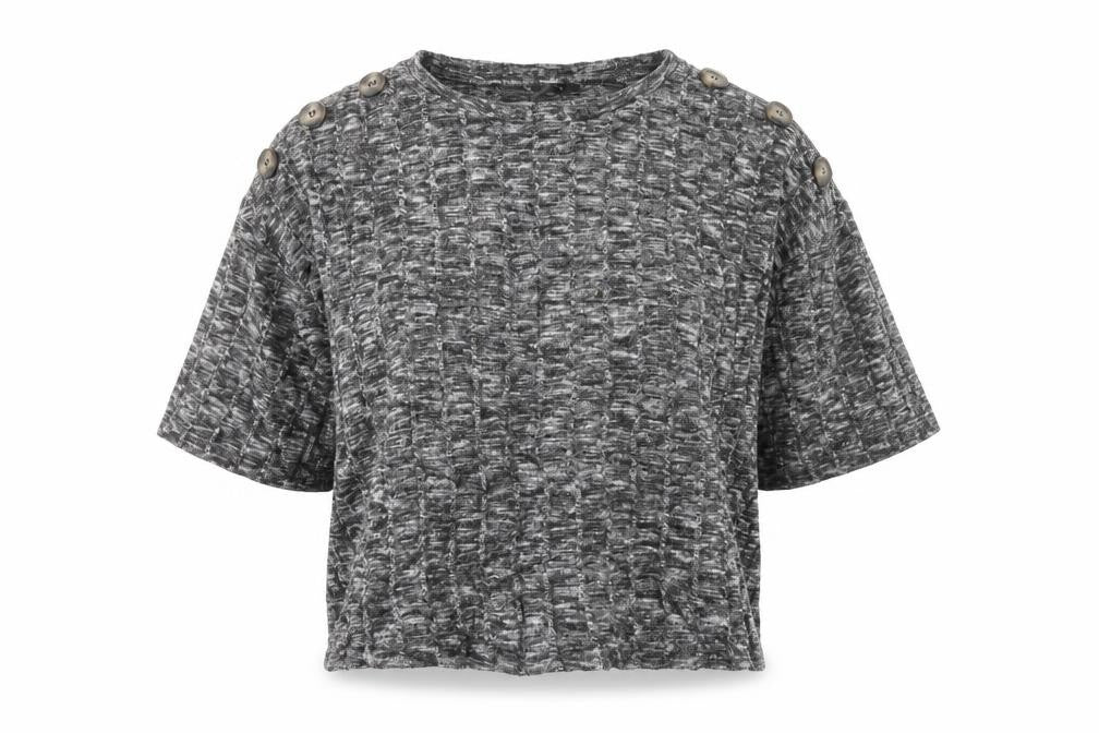Front view of F&F women’s black jumper, size UK 10