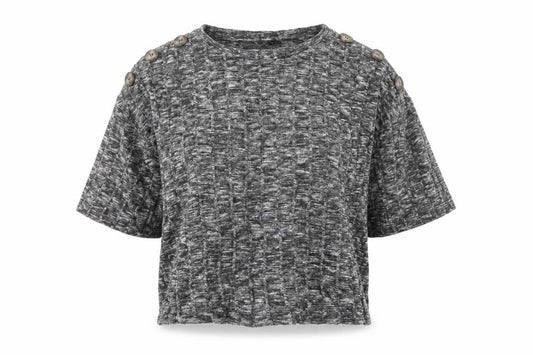 Front view of F&F women’s black jumper, size UK 10