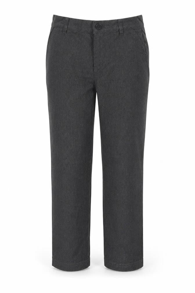 Front view of Very boys’ grey dress pants trousers, size 8-9, years