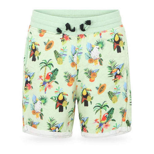 H&M Boys Green Geometric  Sweat Shorts Size 7 Years