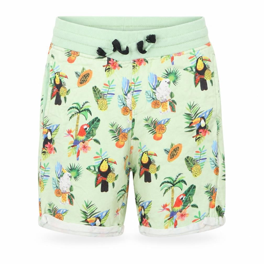 H&M Boys Green Geometric  Sweat Shorts Size 7 Years