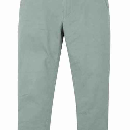 Marks and Spencer Mens Green   Trousers  Size 35 in L26 in