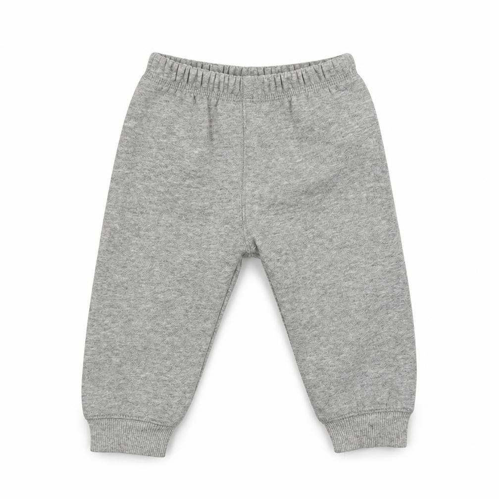 Front view of Preworn boys’ grey colourblock cropped trousers, size 12, months