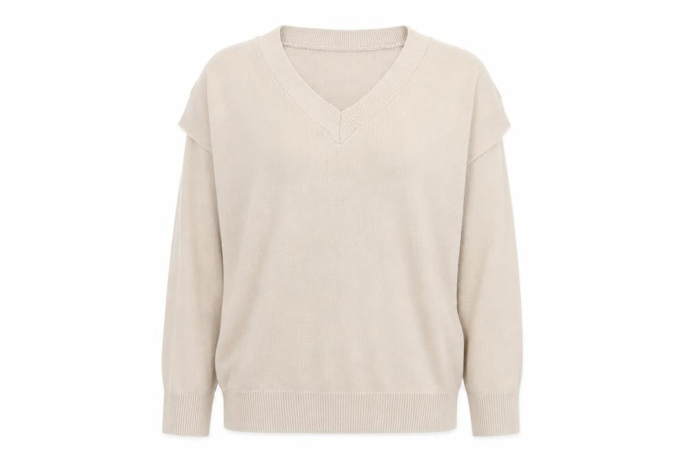 PRETTYLITTLETHING Womens Beige   Pullover Jumper Size M