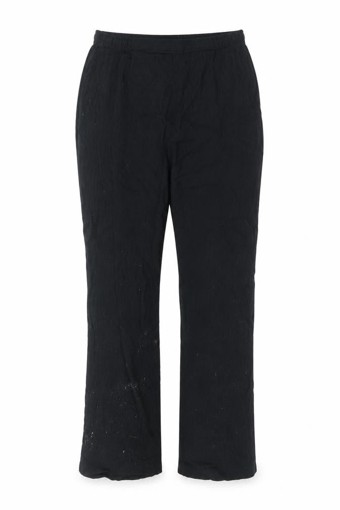 Front view of Marks & Spencer women’s black trousers, size UK 14, 26-inch leg