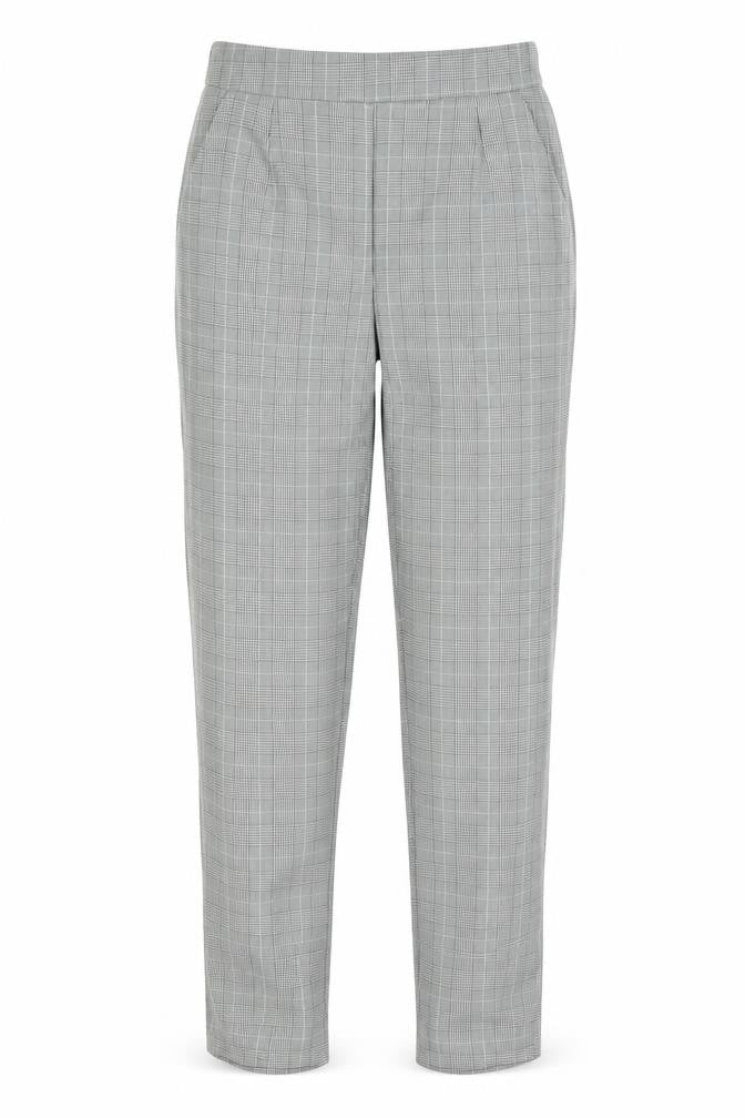 Nasty Gal Womens Grey Check Trousers Size 10 L27 in