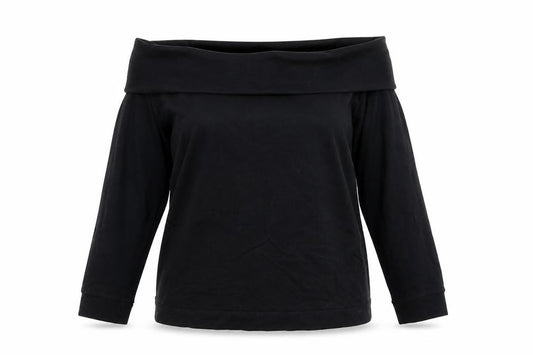 Front view of ASOS women’s blue basic t-shirt, size UK 14