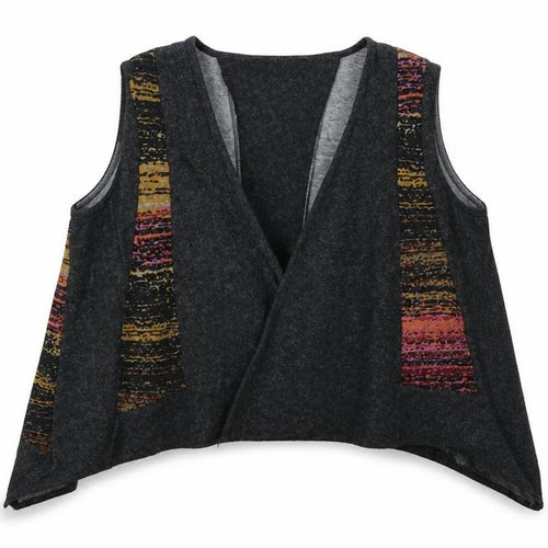 eden rock  Womens Grey Striped  Cardigan Jumper Size M