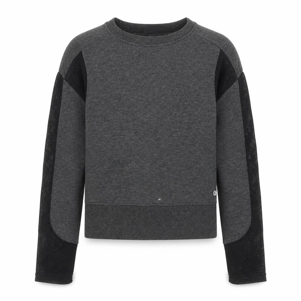 Front view of 90 Degree girls’ grey rayon jumper, size 10, years