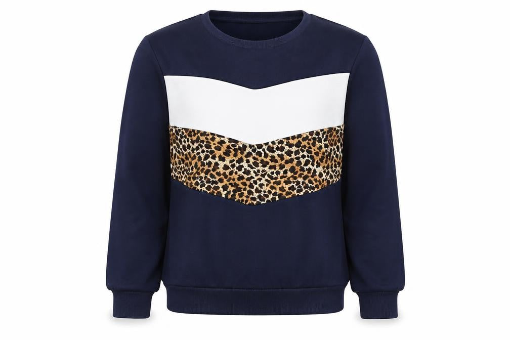 H&M Girls Blue Animal Print  Pullover Sweatshirt Size 11-12 Years
