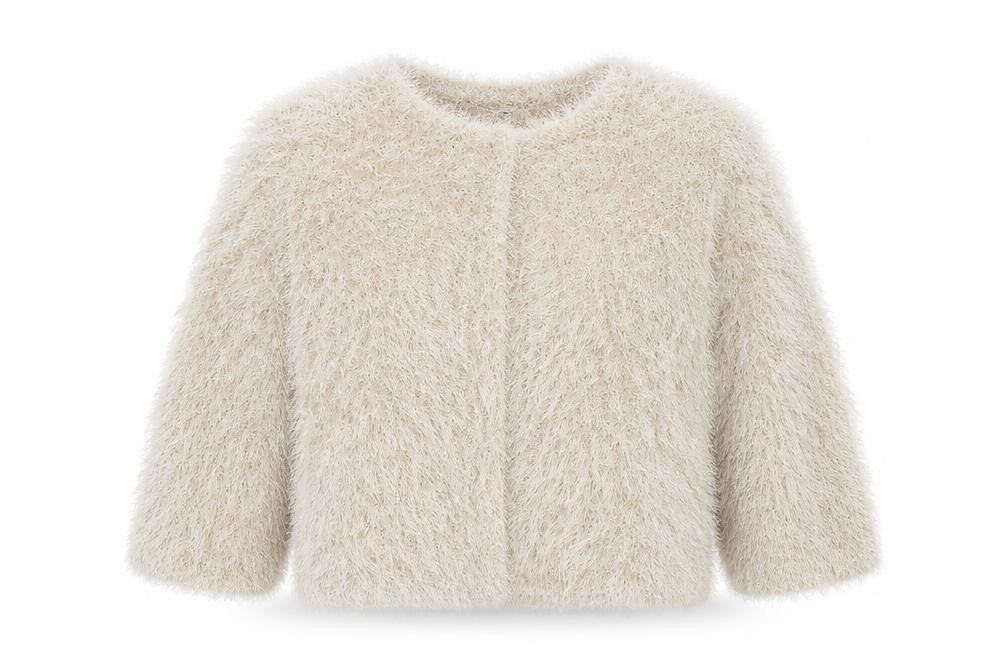Front view of Bonmarché women’s gold cape jumper, size S