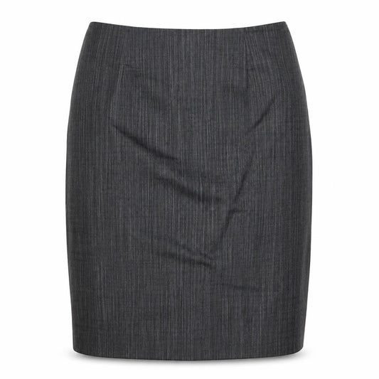 Front view of Kaliko women’s grey a-line skirt, size UK 12