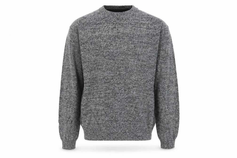 Front view of Burton men’s grey jumper, size S