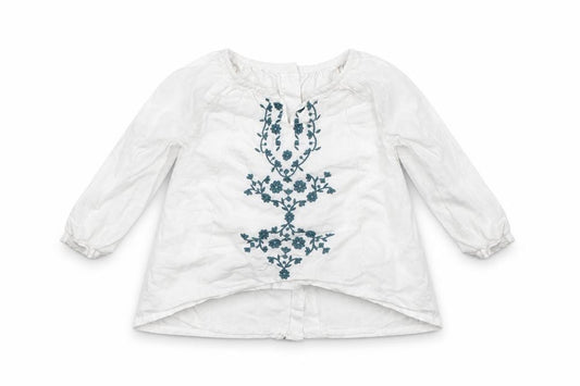 Front view of Marks & Spencer Baby White Basic Button-Up, size 9-12, Months
