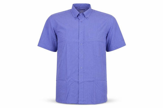 Front view of Portwest men’s blue button-up, size M