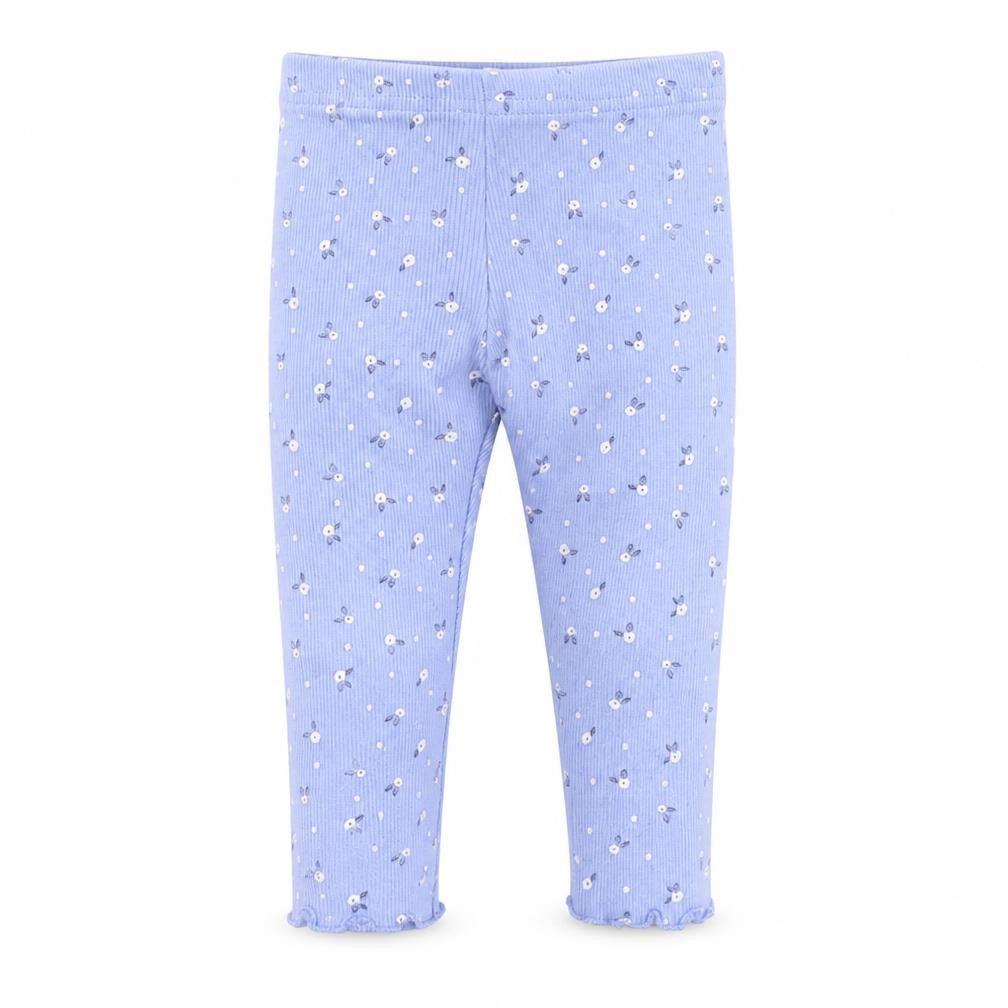 Front view of Primark Baby Blue Geometric Jogger Trousers, size 6-9, Months