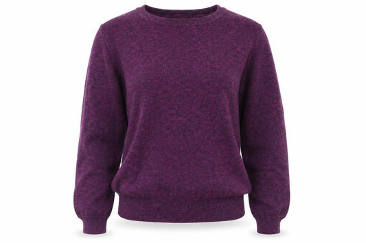 Front view of New Look women’s purple jumper, size UK 6