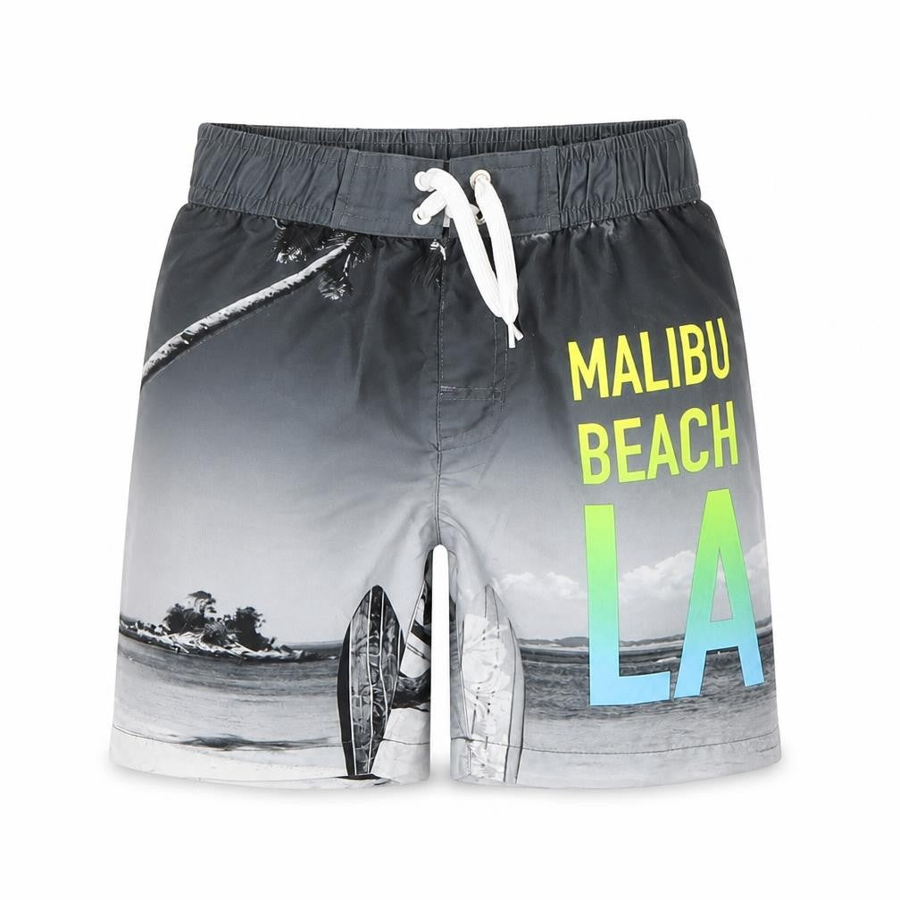 Front view of Urban outlaws boys’ multicoloured sweat shorts, size 6, years - beach