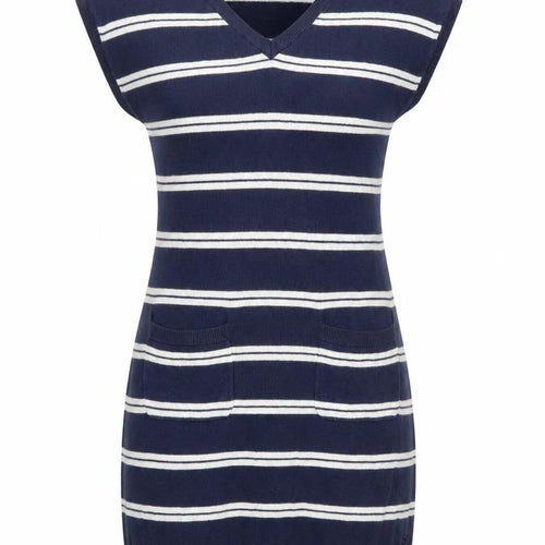 Crew Clothing Womens Blue Striped  Jumper Dress  Size 10