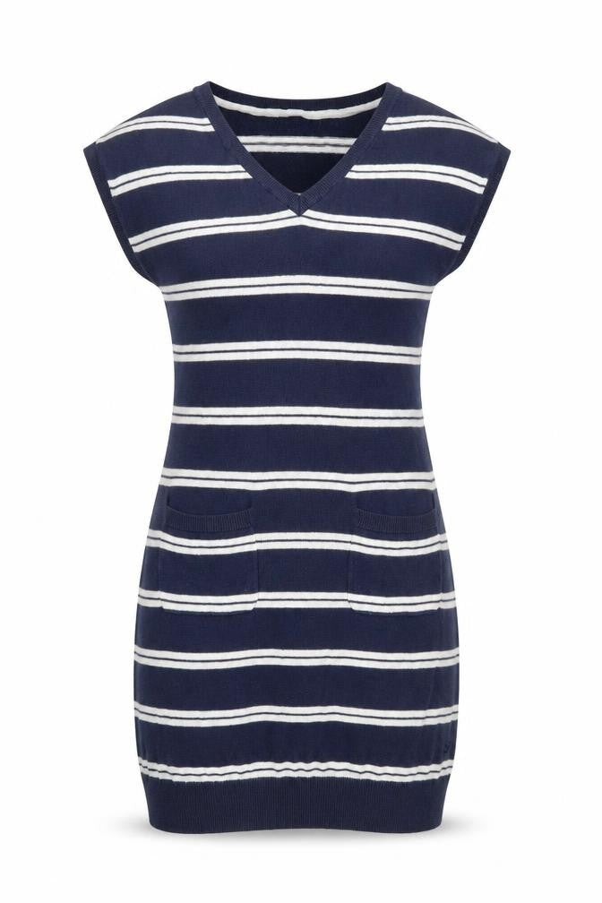 Crew Clothing Womens Blue Striped  Jumper Dress  Size 10