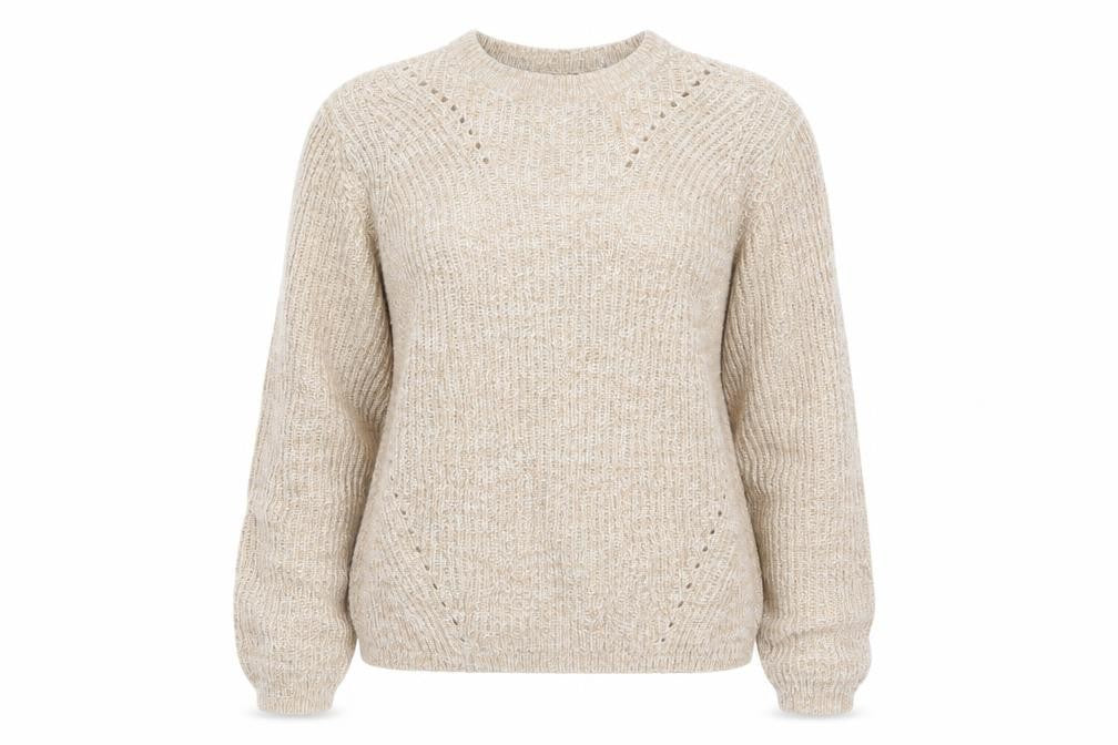 Front view of Tiffosi women’s beige jumper, size L