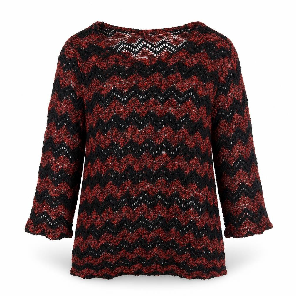 Front view of OVS women’s pink striped jumper, size XL