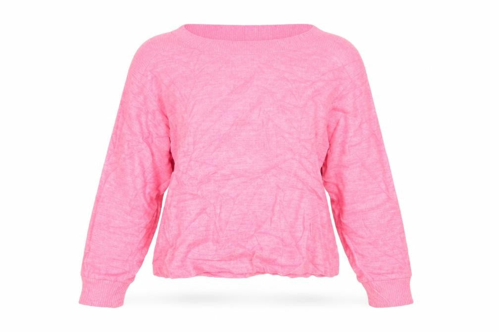 Front view of H&M women’s pink jumper, size S