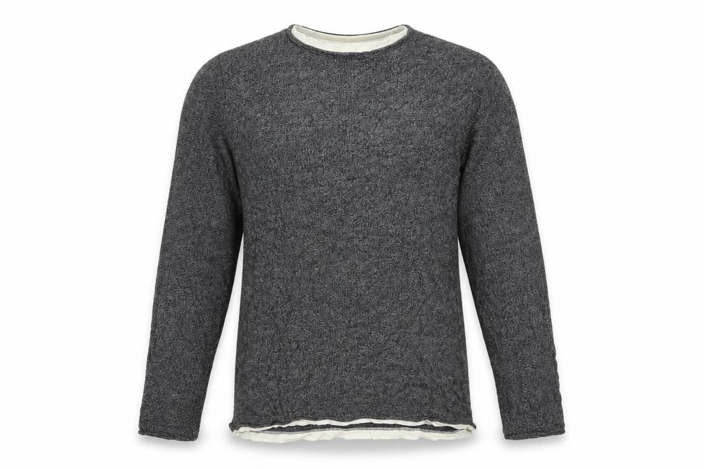 Front view of George men’s grey jumper, size L