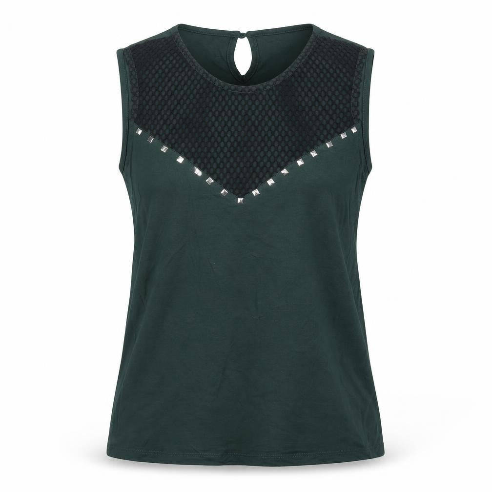 Select Womens Green   Basic Tank Size L