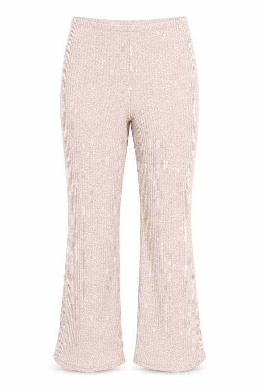 Front view of Candy girls’ pink striped jogger trousers, size 13, years
