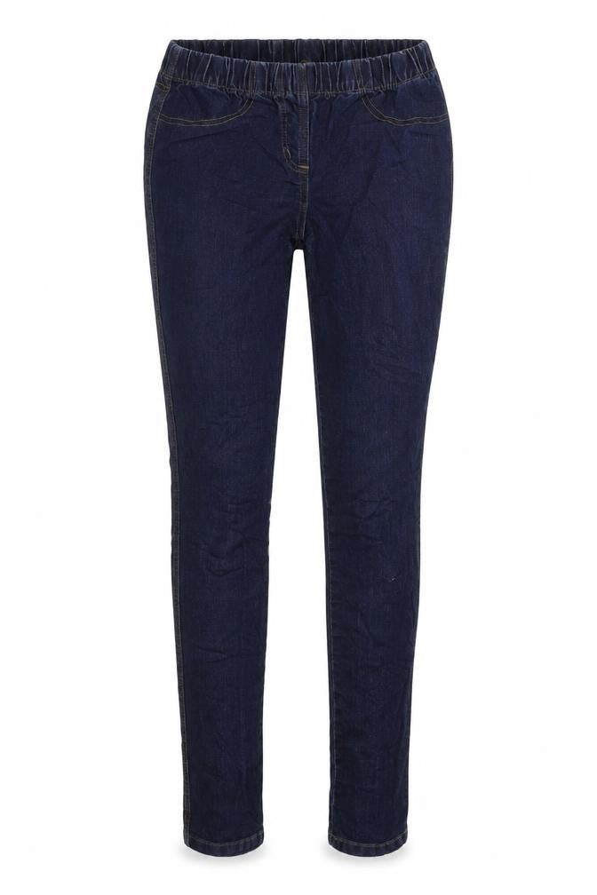 Front view of New Look women’s blue jegging jeans, size UK 8, 30-inch leg