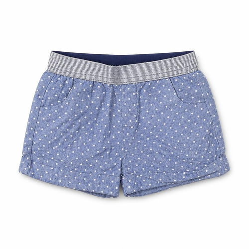 Hullabaloo Girls Blue Polka Dot  Sailor Shorts Size 2-3 Years