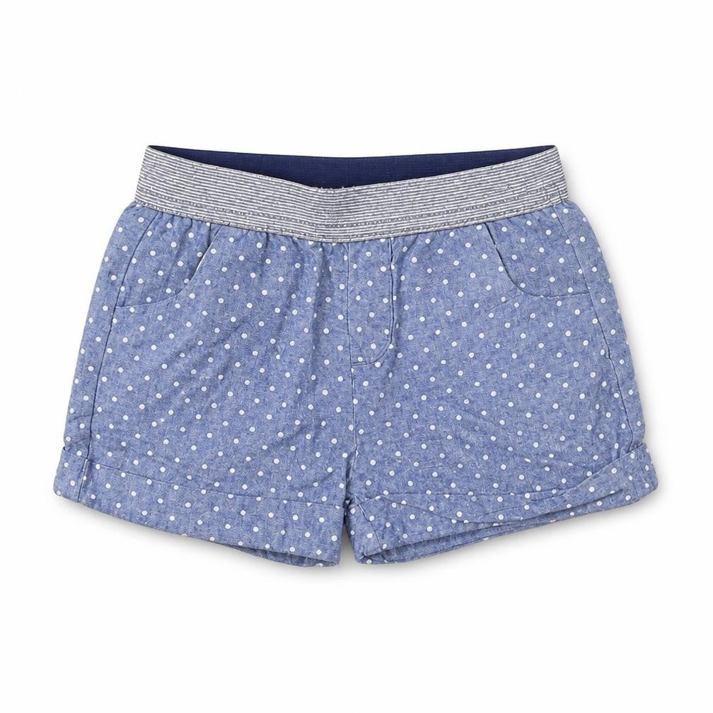 Hullabaloo Girls Blue Polka Dot  Sailor Shorts Size 2-3 Years