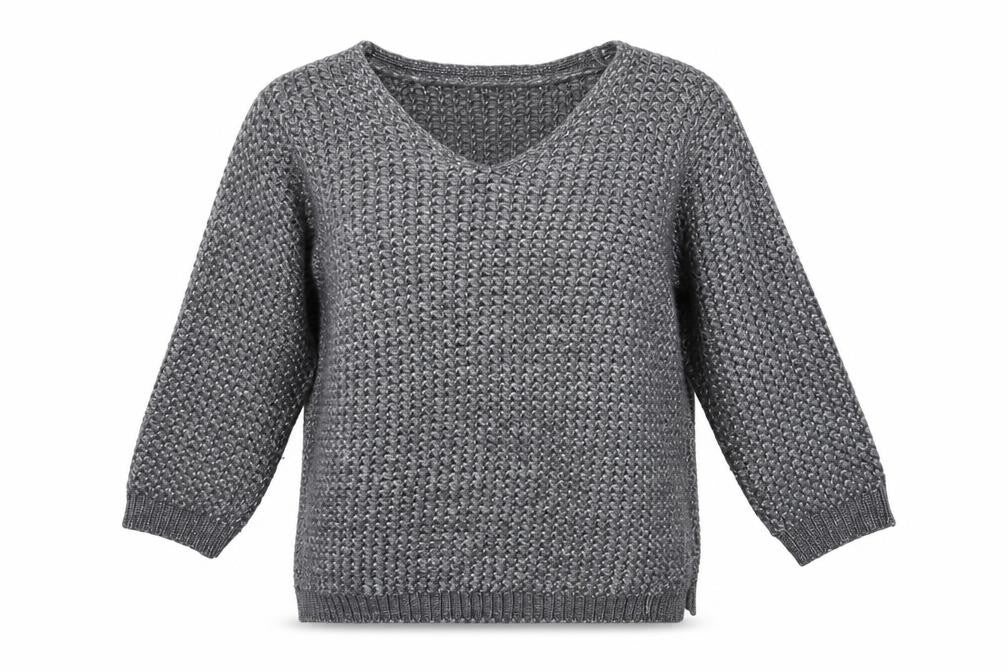 Front view of George women’s grey knit jumper, size M