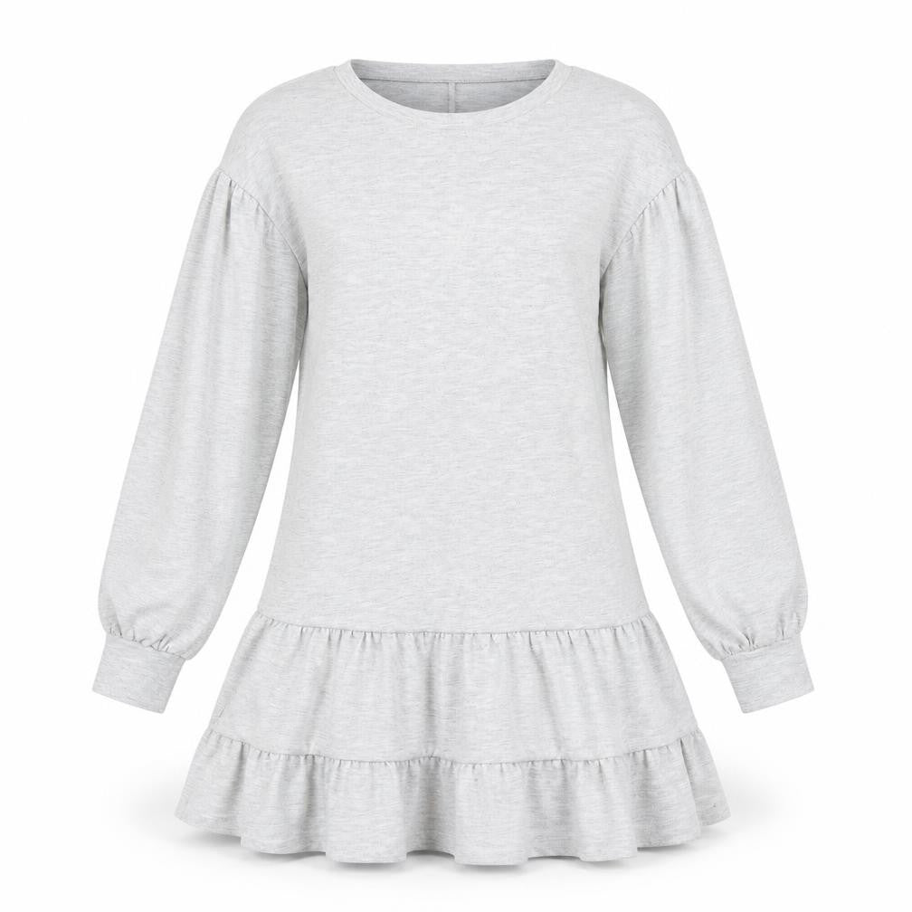 Front view of Dorothy Perkins women’s grey a-line, size UK 12