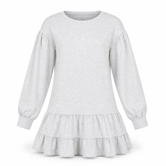Front view of Dorothy Perkins women’s grey a-line, size UK 12
