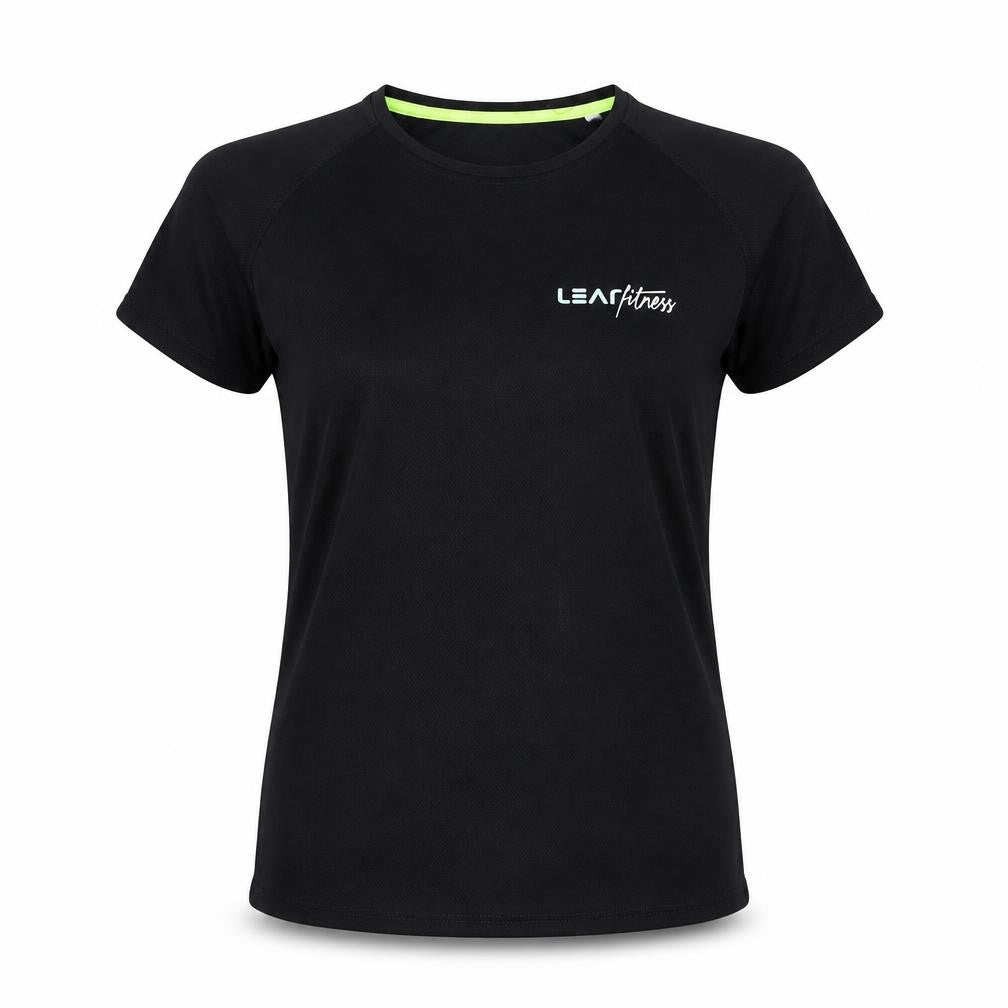 Front view of Stedman women’s black basic t-shirt, size S