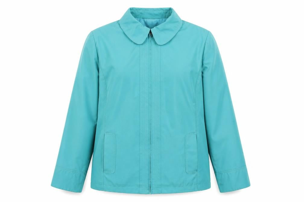 Front view of Bonmarché women’s green jacket, size M