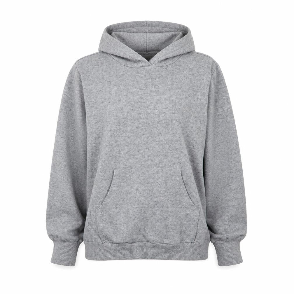 Front view of Primark women’s grey jumper, size UK 12