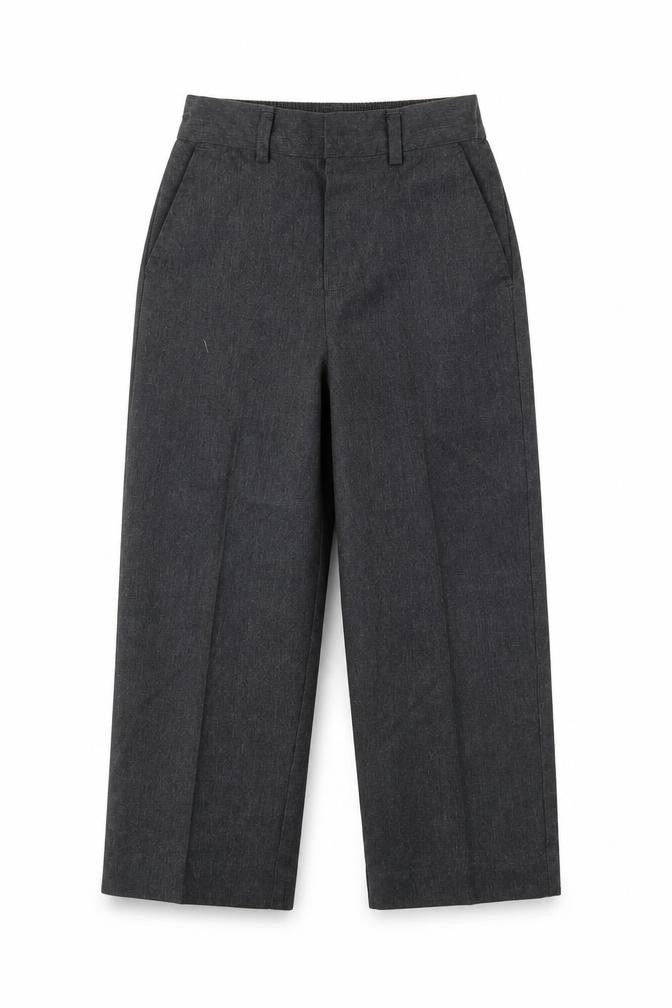 Front view of Banner boys’ grey jogger trousers, size 4-5, years