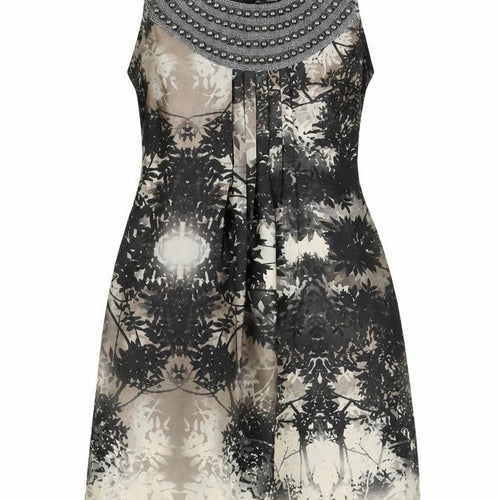 Dorothy Perkins Womens Black Floral  Mini  Size 8  - studded detail